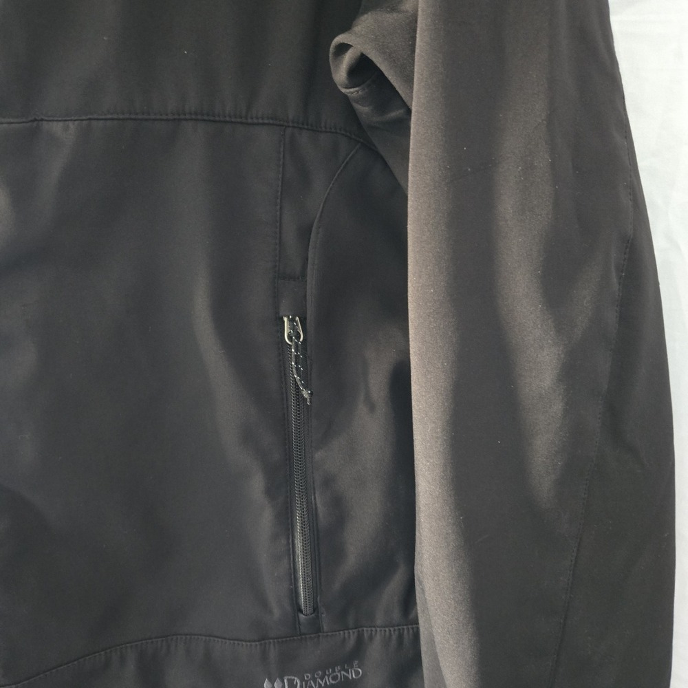 Black Diamond Jacket Double Diamond Men's XL Softshell Full Zip Fleece Lined‎ - Picture 3 of 13